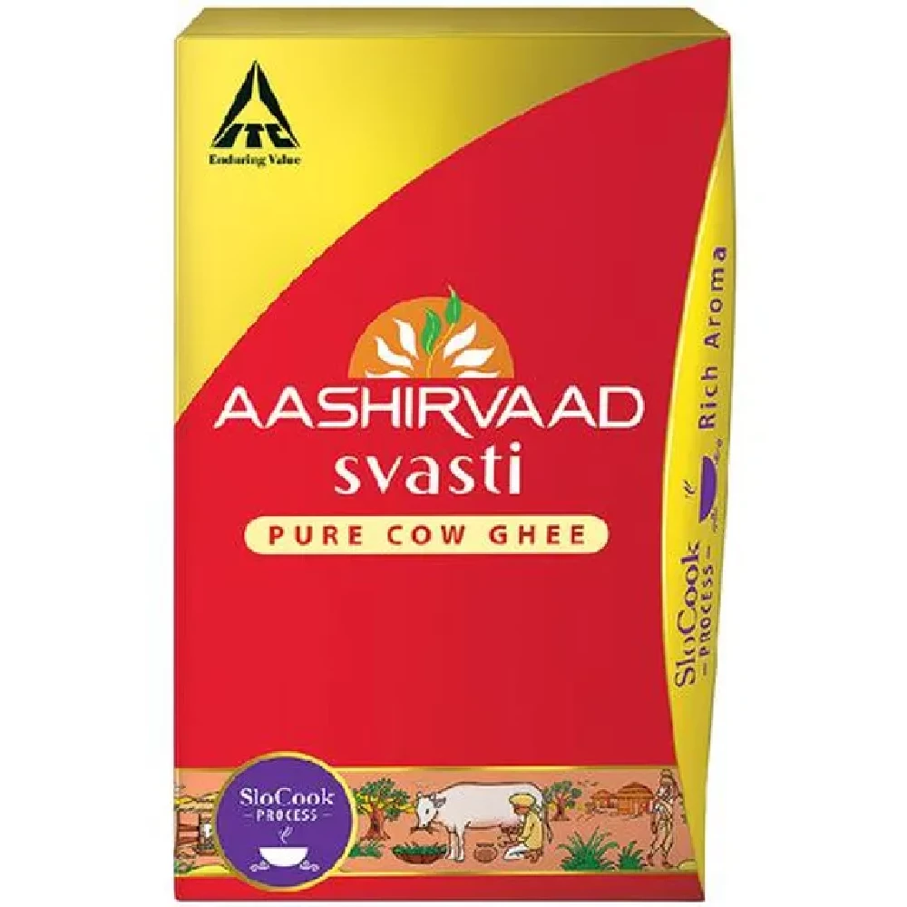 Aashirvaad Svasti Cow Ghee-Tuppa, 1 L Pet Pack-2.webp